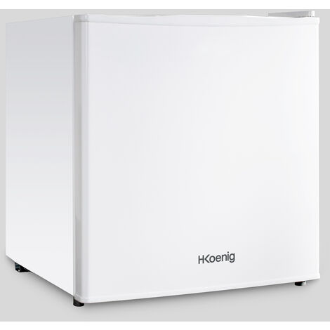 HKoenig fgx480 mini nevera eléctrica con capacidad de 45 litros, con compartimento congelador, 50 w, blanco