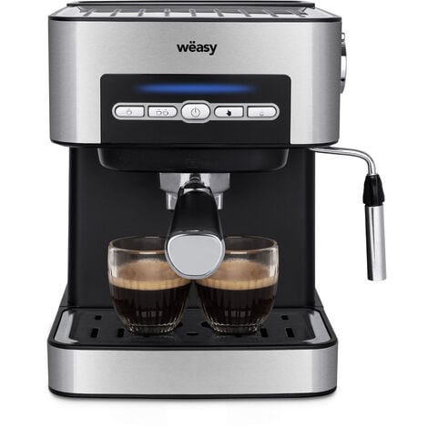 Wëasy KFX32 Maquina de Café Espresso Programable, 850 W, 15 Tazas, Depósito  de 1.6 Litros, Presión