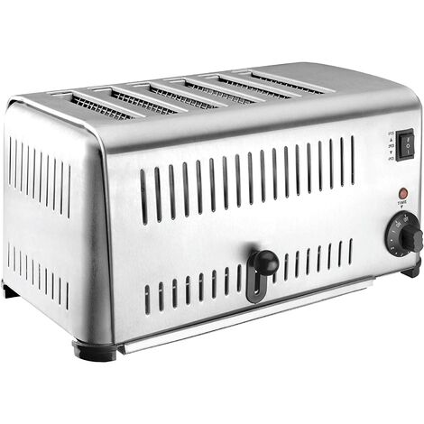 LACOR 69296 - Tostadora Buffet Inox 6 Ranuras 3240w-Gris