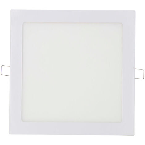 DOWNLIGHT LED EMPOTRABLE CUADRADO 20W LUZ FRIA 6400K 1500lm BLANCO 22x22cm EDM