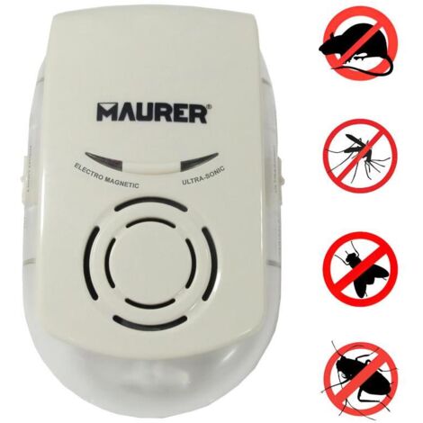 ahuyentador ultrasonidos y electromagnético para ratones e insectos