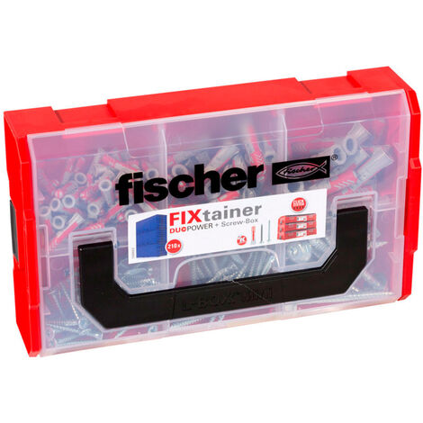 FIXTAINER 210 unid. DUOPOWER 6/8/10+TORNILLOS 536162 FISCHER