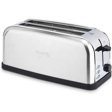 Tostadora 2 Ranuras HKoenig TOAS28 Largas Y Anchas, 1500 W, 7 Niveles.