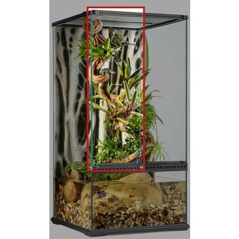 Puertas de cristal de repuesto para terrario Exo Terra 45x45x90cmPT2606