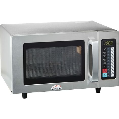 Lacor 1 69325-Horno microondas Profesional Fabricado, 25 L, 1000 W, Acero Inoxidable [Clase de eficiencia energética A++] (1/3)