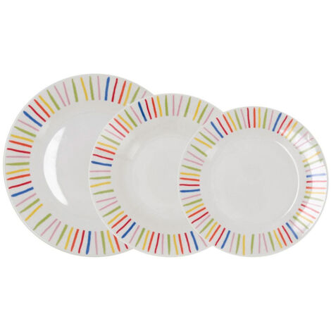 VAJILLA PORCELANA CALIFORNIA 18 PIEZAS (1/3)
