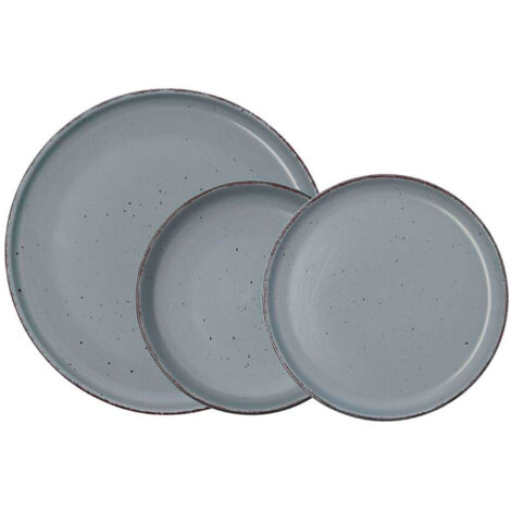 VAJILLA CERAMICA DUNA GRIS 12 PIEZAS (1/2)