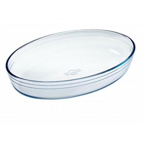 OCUISINE fuente oval 39x27 cm 347b , Fuente oval 39 x 27 cmVidrio borosilicatoExtra resistenteMedidas internacionalesVidrio templadoSoporta temperaturas desde m