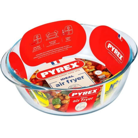 Plat air fryer - PYREX - 1450144 - Rond - En verre borosilicate - 26 cm (1/5)