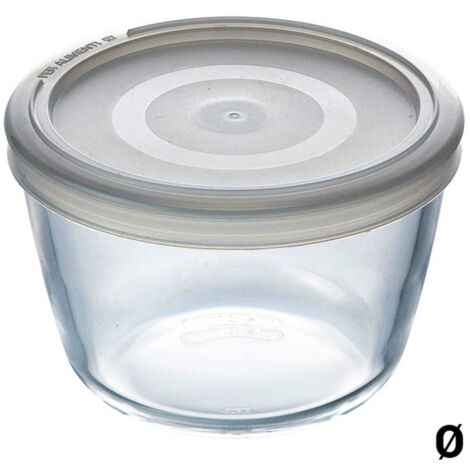 Contenedor multiuso redondo con tapa de 15 cm Pyrex (1/3)