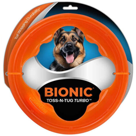 Juguete ultra resistente para perros BIONIC Toss-N-Tug Turbo (1/4)