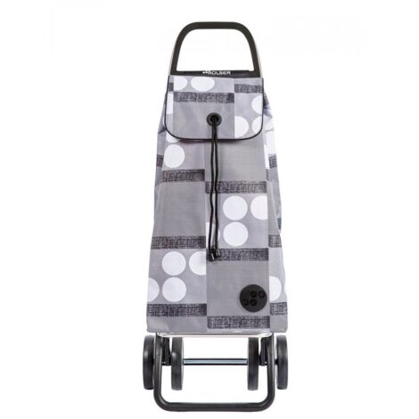 ROLSER carro compra imax logos 4 gris , Carro Imax Logos 4 grisCarro de aluminio de 4 ruedasPara evitar cargas innecesariasBase inferior abatibleBolsa de gran capac (1/5)