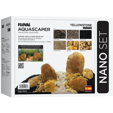 Kit de piedras y grava para acuascaping Fluval - Ámbar