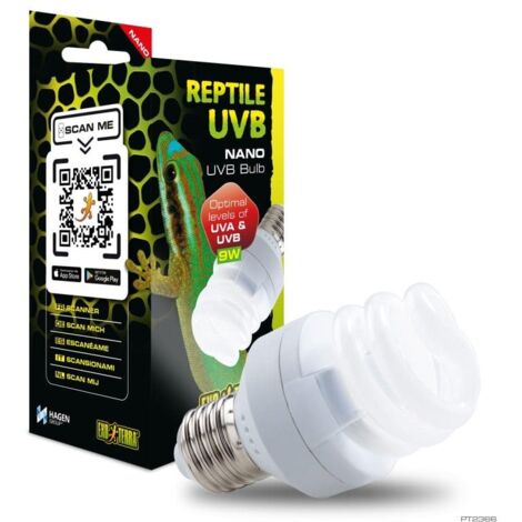 Bombilla Bajo Consumo Reptile UVB Nano 9w Exo Terra (1/2)