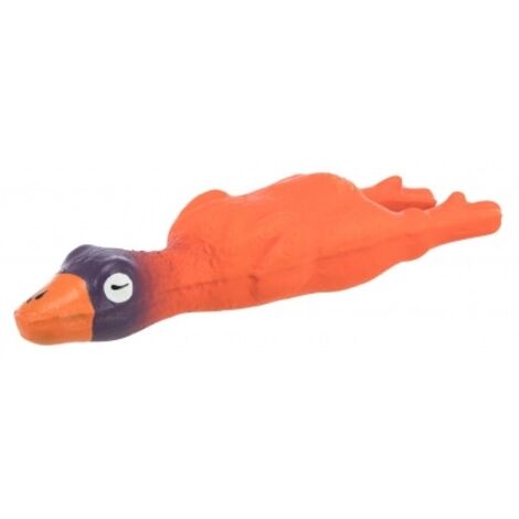 JUGUETE PARA PERRO DE LÁTEX CON FORMA DE GANSO, CON SONIDO, SUAVE Y CON FORMA DE MEJILLA, 14 CM. (1/3)
