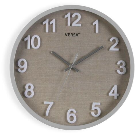 RELOJ PARED REDONDO VESTA GRIS (1/3)