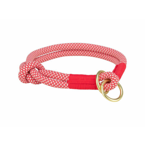 Collar de Adiestramiento para Perros Trixie Soft Rope Rojo Crema XS/S 30 cm (1/2)