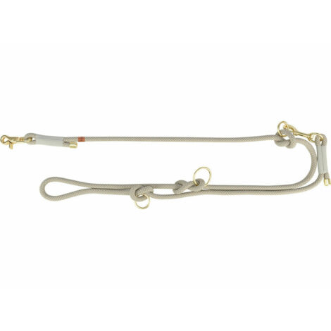 Ramal ajustable para perro Trixie Soft Rope Gris Gris claro S S/XL (1/5)