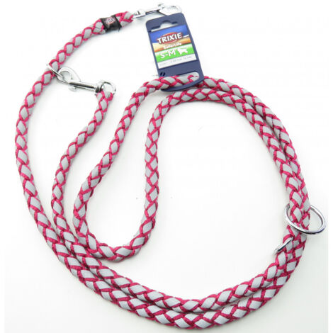 Ramal ajustable para perro Trixie Fucsia S/M (1/5)