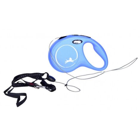 Flexi New Classic correa retráctil azul 8m S