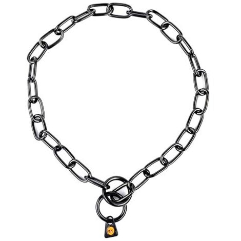 Collar Cadena Acero Inox Negro 3MM X 39CM. ESLABóN CORTO (1/5)
