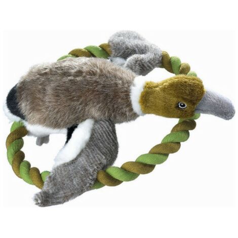 Peluche para perros Hunter Wildlife Train Con cuerda Pato (26 cm)