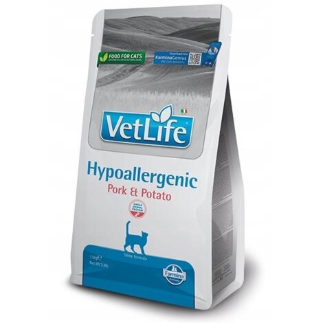 FARMINA VET LIFE NAT CAT HYPO CERDO PATATA 1,5 kg (1/3)