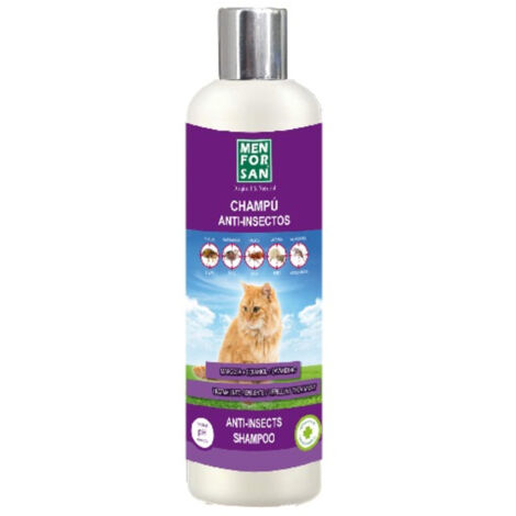 MENFORSAN Champú Anti-Insectos Gatos, 300 ml