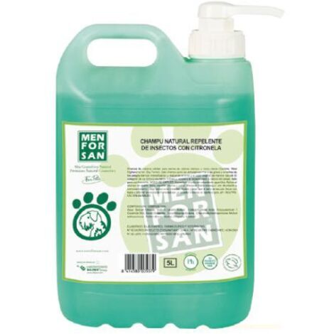 Champú MENFORSAN repelente de parásitos con citronela para perros