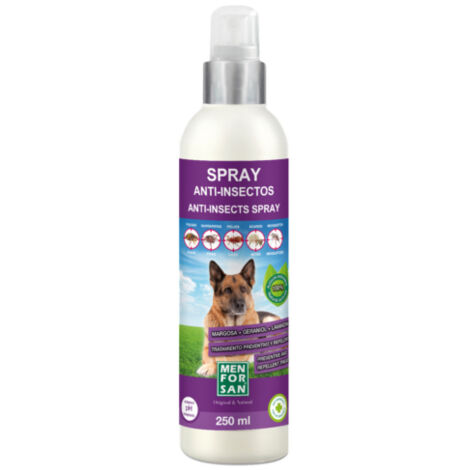 Menforsan Spray Anti Insectos para Perros 250 ml (Geraniol +