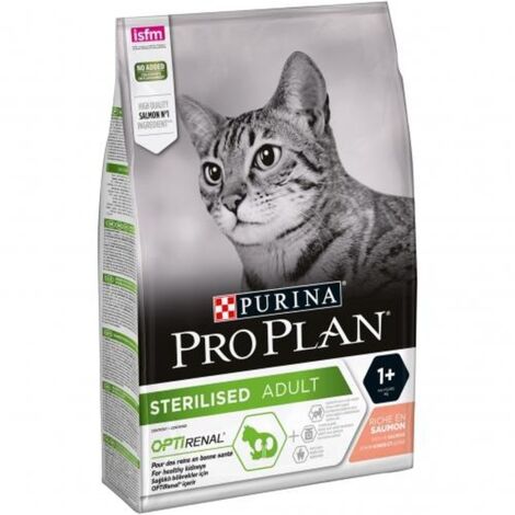 Pienso PURINA PRO PLAN STERILISED SALMON para gatos esterilizados (1/4)