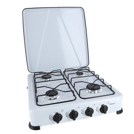 COCINA GAS YREGAS ESMALTADA BLANCA 4 FUEGOS (1/2)