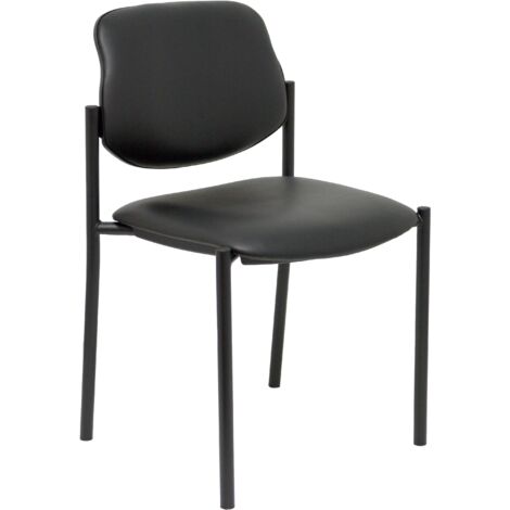 Silla fija Styl similpiel negro chasis negro (1/5)