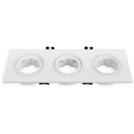 KIT ARO CUADRADO BASCULANTE MATEL BLANCO TRIPLE (1/3)