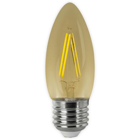 Bombilla LED Filamento Vintage Vela E27 4W Matel (1/4)