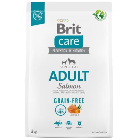 Brit Care - Pienso para perros adultos sin cereales con salmón (3 kg) (1/2)