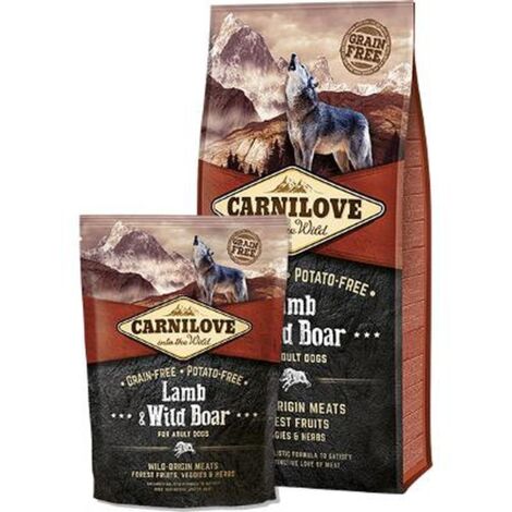 CARNILOVE CANINE ADULT CORDERO JABALI 12KG (1/2)