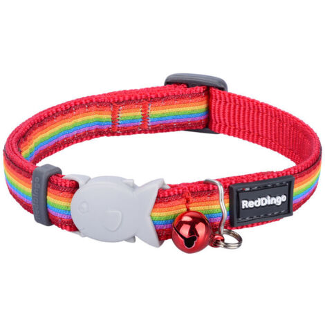 Collar para Perro Red Dingo STYLE RAINBOW 15 mm x 24-36 cm (1/4)