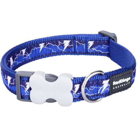 Collar para Perro Red Dingo STYLE LIGHTNING Azul marino (1/2)