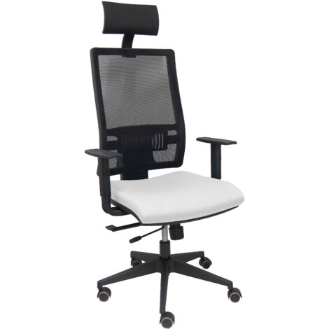 Silla Horna traslack bali blanco brazos regulables ruedas parqué y cabecero (1/2)