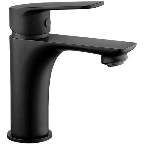 Monomando lavabo coral negro mate (1/5)