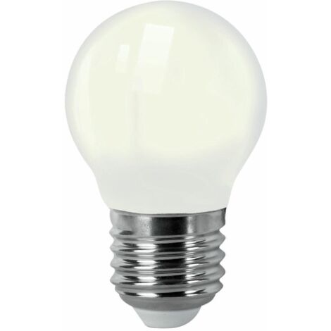 Bombilla LED Filamento Esférica Opalina E27 4W Cálida Matel (1/2)
