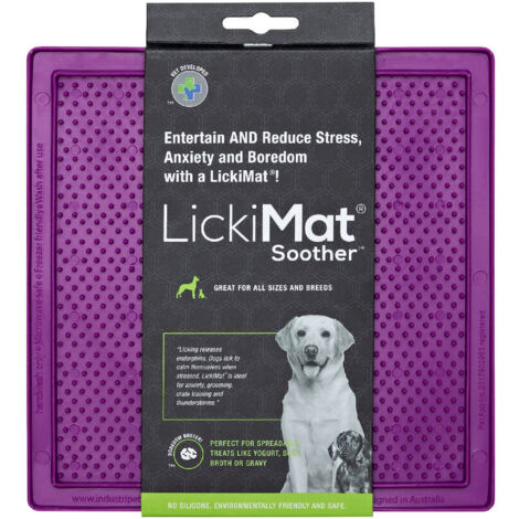 Comedero para Perro Lickimat Morado TPR (1/3)