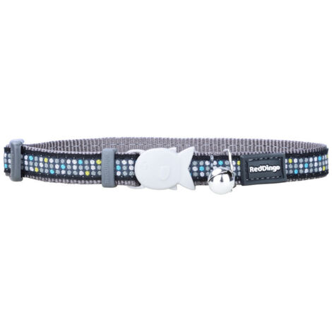 Collar para Perro Red Dingo STYLE MODERN ON COOL GREY 31-47 cm (1/4)