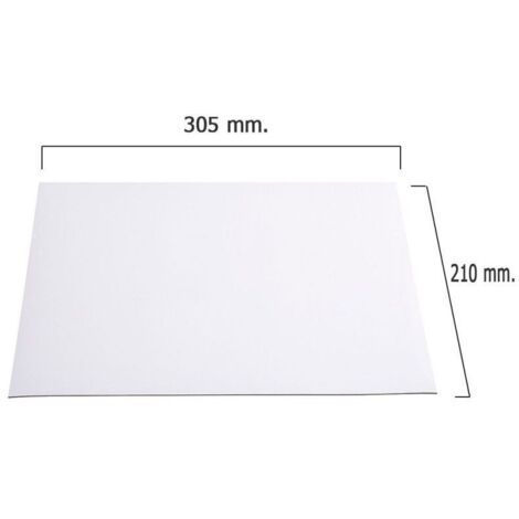WOLFPACK LINEA PROFESIONAL Blanca Pizarra Iman PVC 210x305x1 mm, 31x22x1 cm (1/6)
