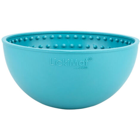 Comedero para Perro Lickimat Wobble Turquesa Goma (1/5)
