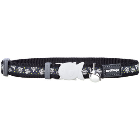 Collar para Gato Red Dingo Diamond 20-32 cm Negro (1/2)