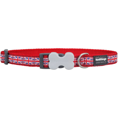 Collar para Perro Red Dingo Union Jack 20-32 cm Rojo (1/2)