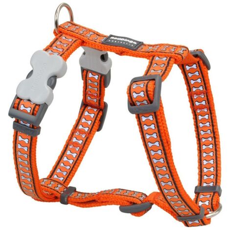 Arnés para Perro Red Dingo Hueso Reflectante 46-76 cm Naranja