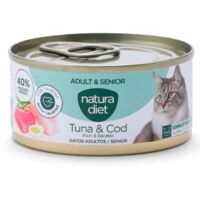 Natura Diet CAT Adult & Senior Paté Tuna & Cod 85Gcaja x24